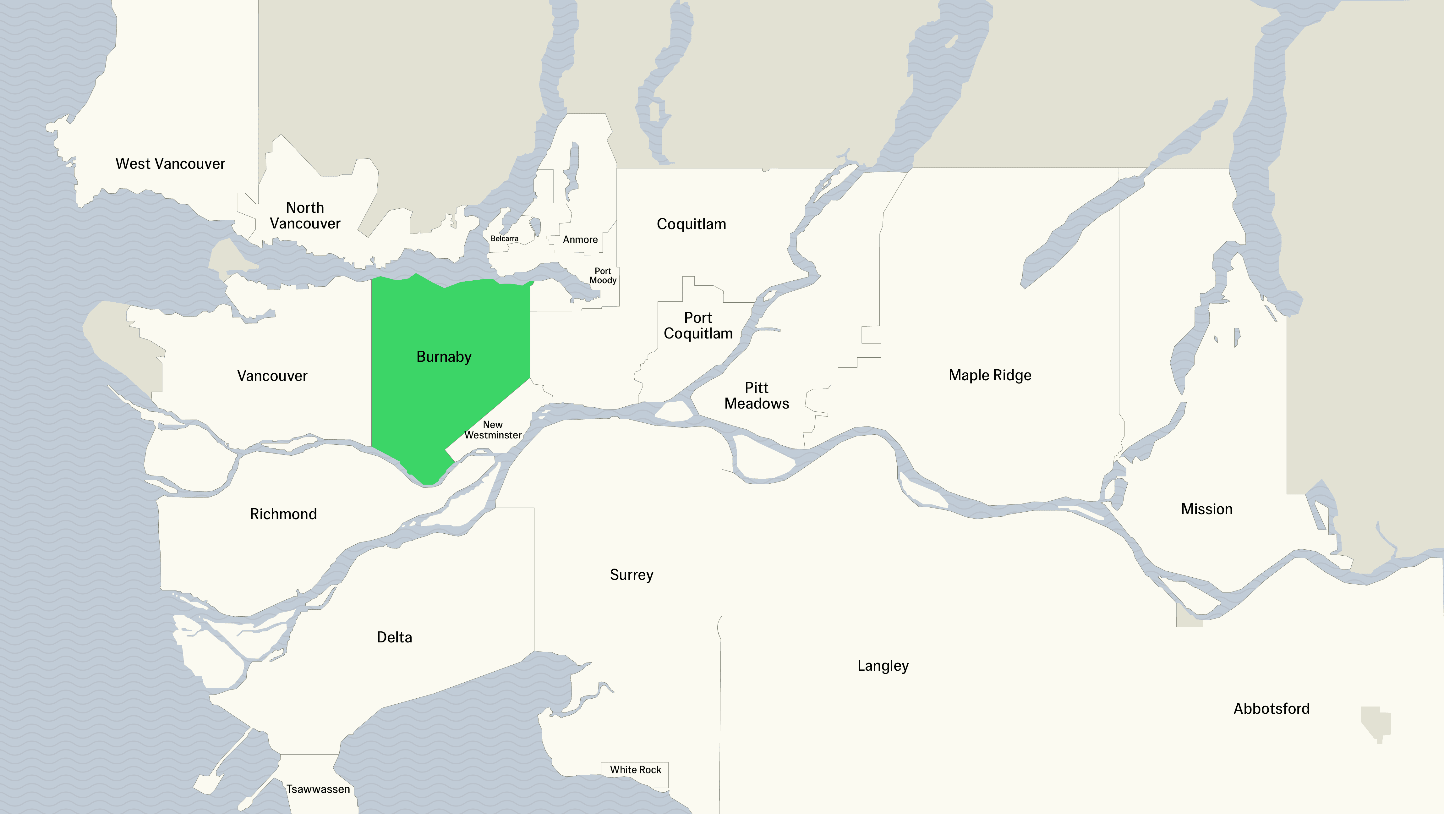 Throughout Burnaby