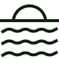 Vacation schedule icon.
