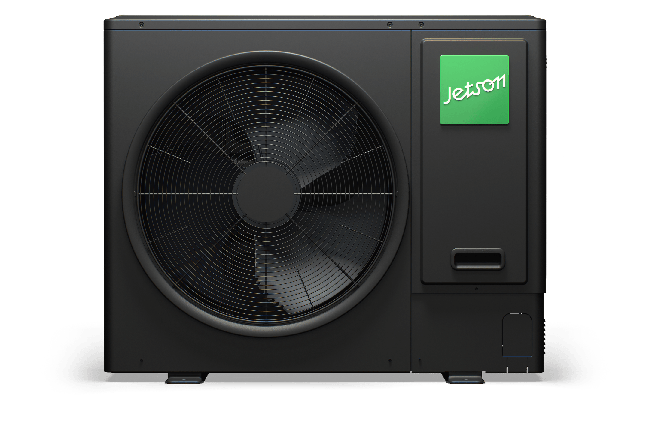 A Jetson Air indoor unit beside its outdoor unit
