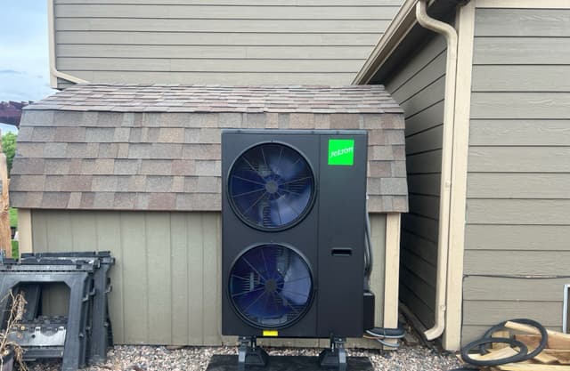 Jetson heat pump install in Wellington, CO